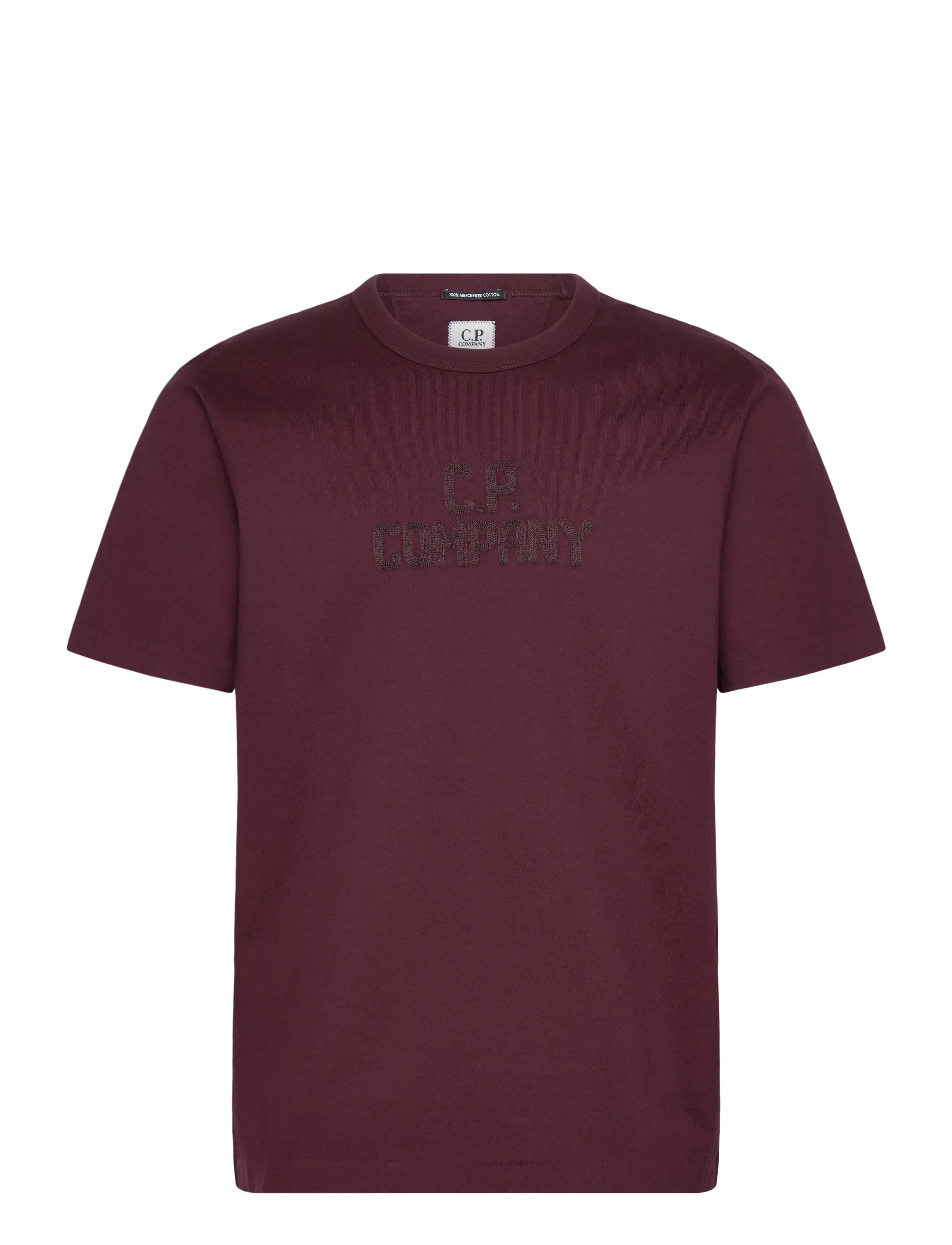 C.P. Company MERCERIZED COTTON T-SHIRT - C.P. Company - POTENT PURPLE / burgundy