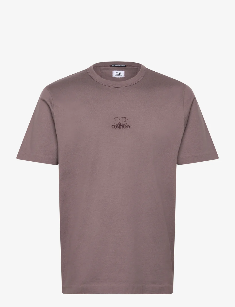 C.P. Company - Twisted Logo Print T-Shirt - kortærmede t-shirts - purple dove - 0