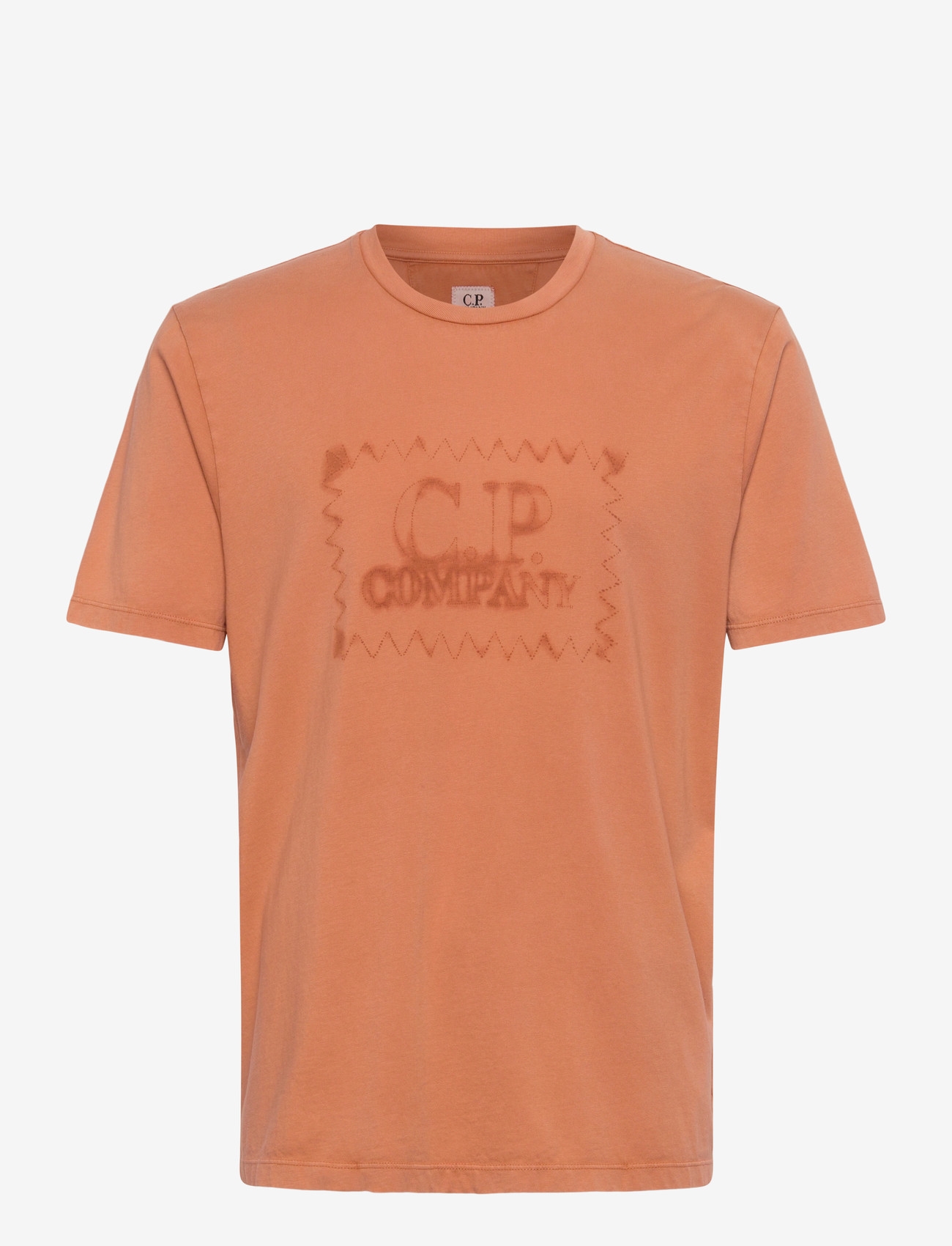 C.P. Company - 24/1 Jersey Logo Label T-shirt - kortärmade t-shirts - bombay brown - 0