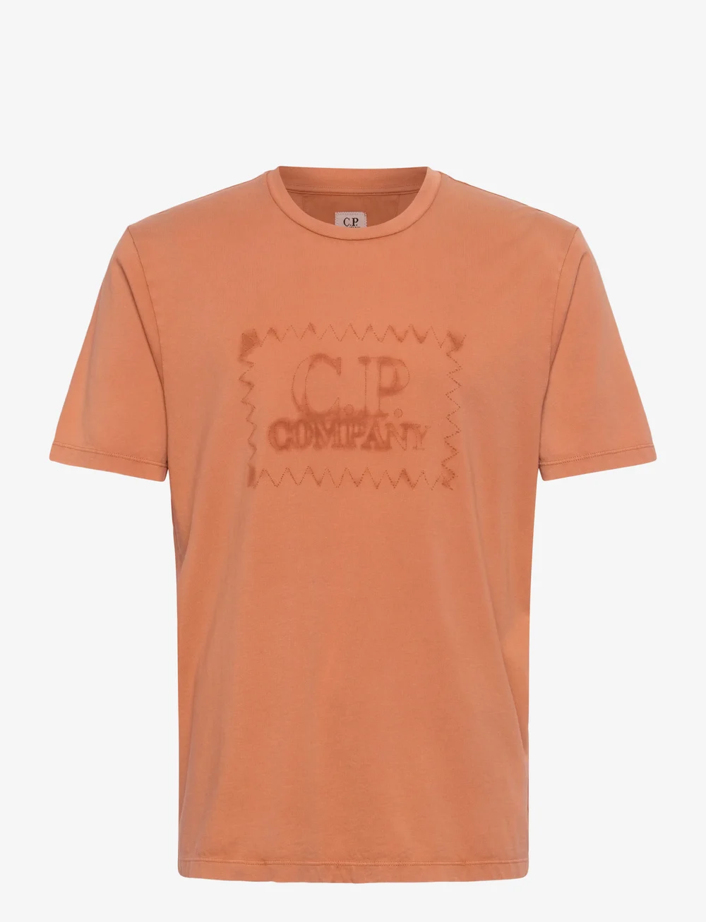 C.P. Company - 24/1 Jersey Logo Label T-shirt - kortærmede t-shirts - bombay brown - 0