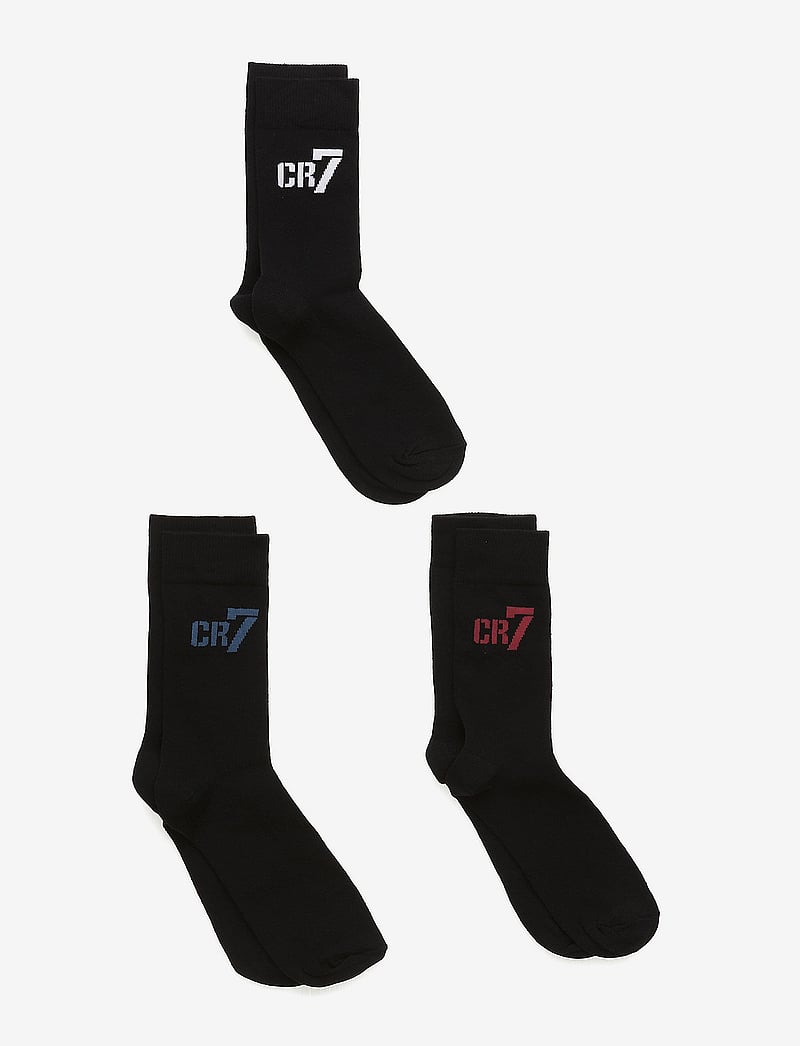 CR7 - CR7 Kids socks 3-pack - socks - black cr7 - 0
