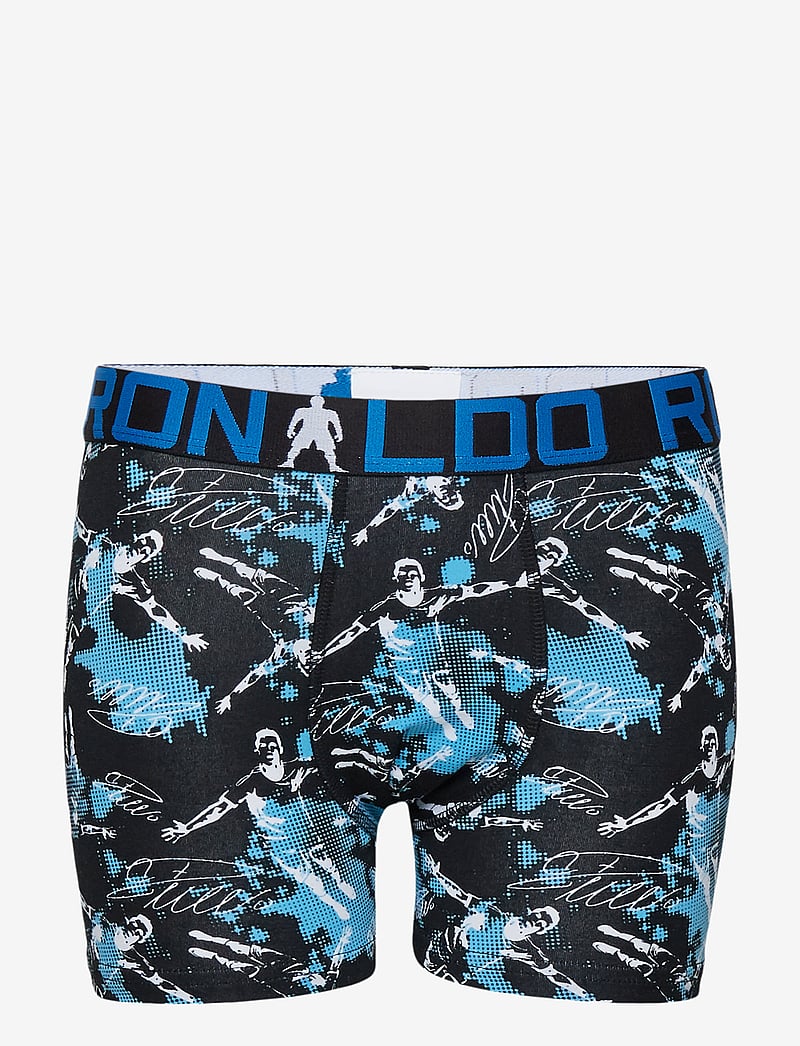 CR7 - CR7 Boys Trunk 2-pack - underbukser - black/aop - 2