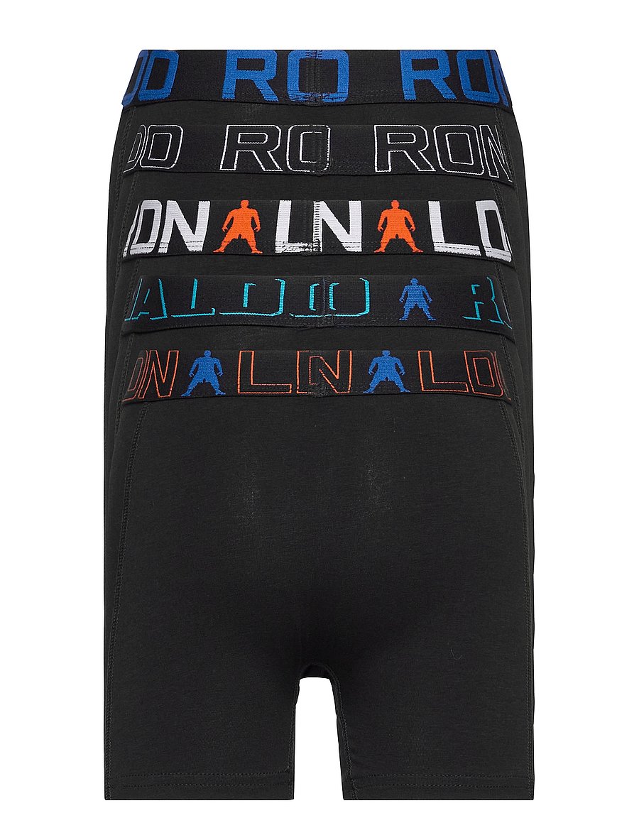 CR7 - CR7 Boy's Trunk 5-pack. - unterhosen - black - 1