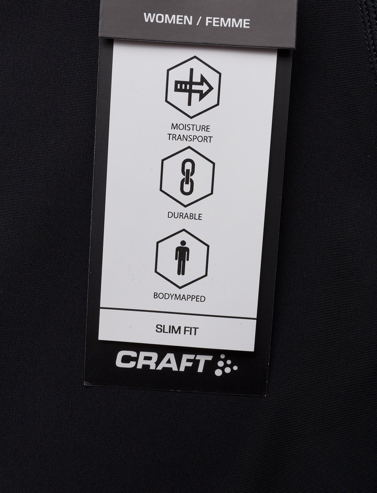 Craft - GRIT CAPRI W BLACK  - black - 4