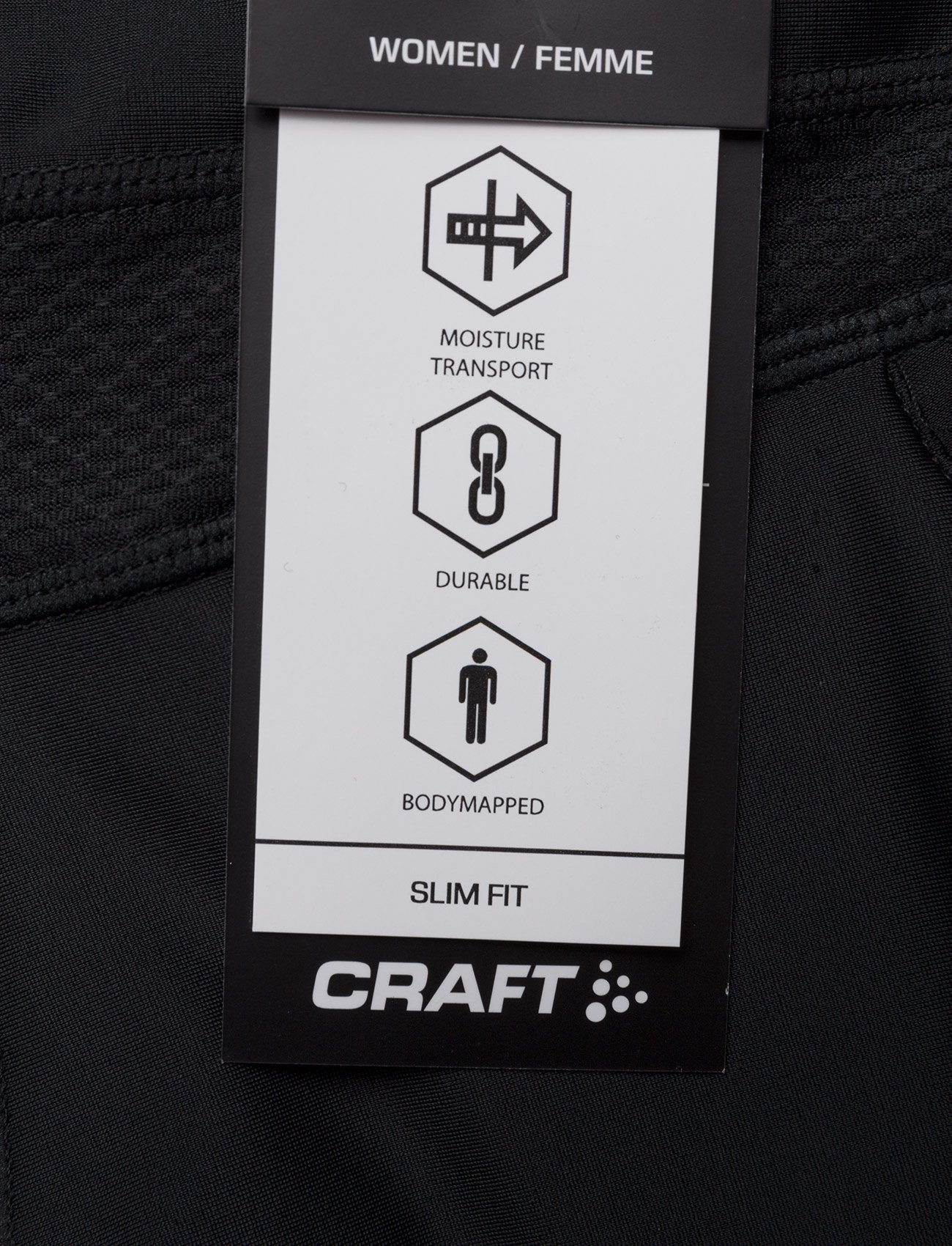 Craft - GRIT SHORT TIGHTS W BLACK  - black - 4