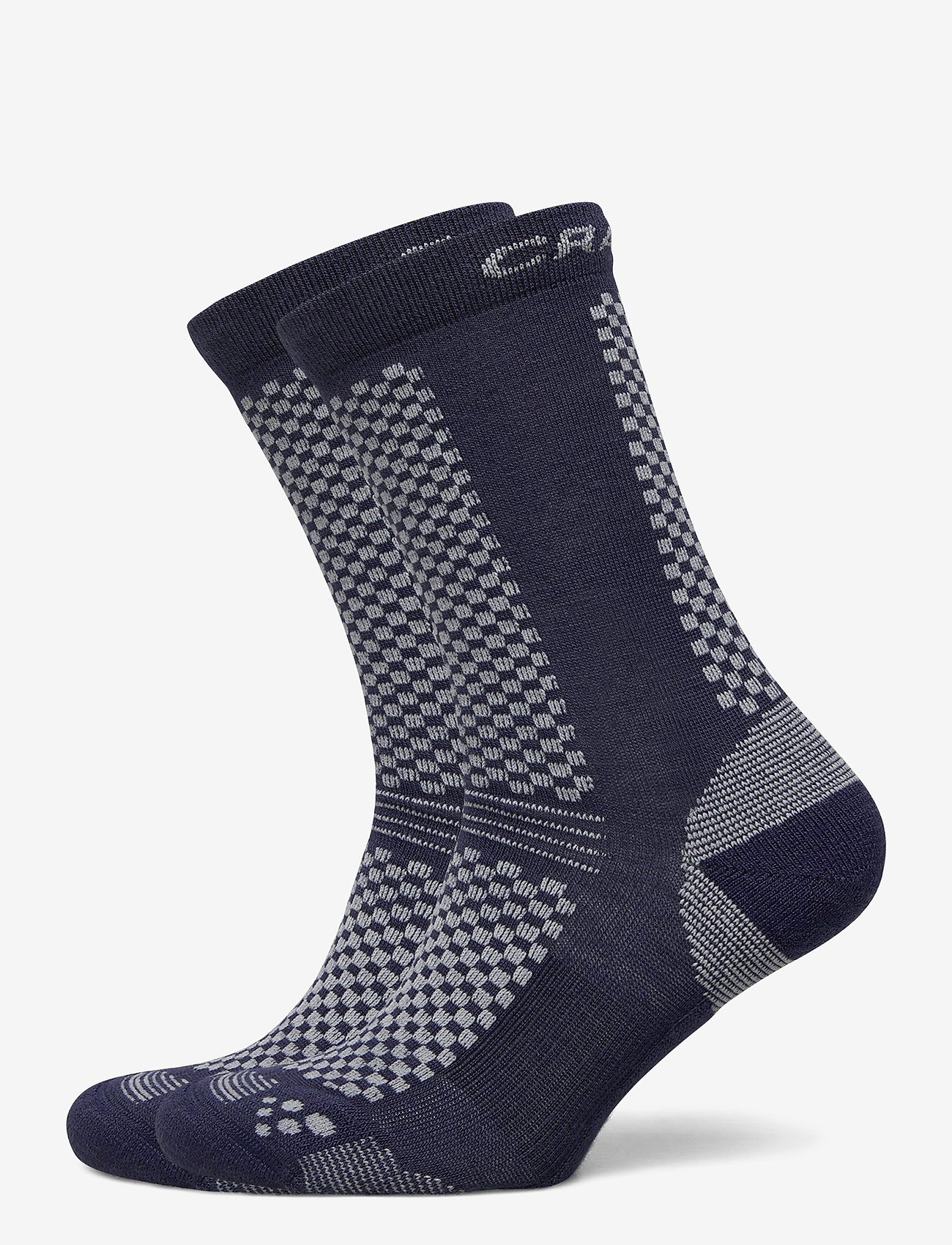 Craft - WARM MID 2-PACK SOCK - lägsta priserna - beat/granite - 0