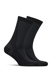 Craft - Warm Mid 2-pack Sock - alusvaatteet - black/white - 1