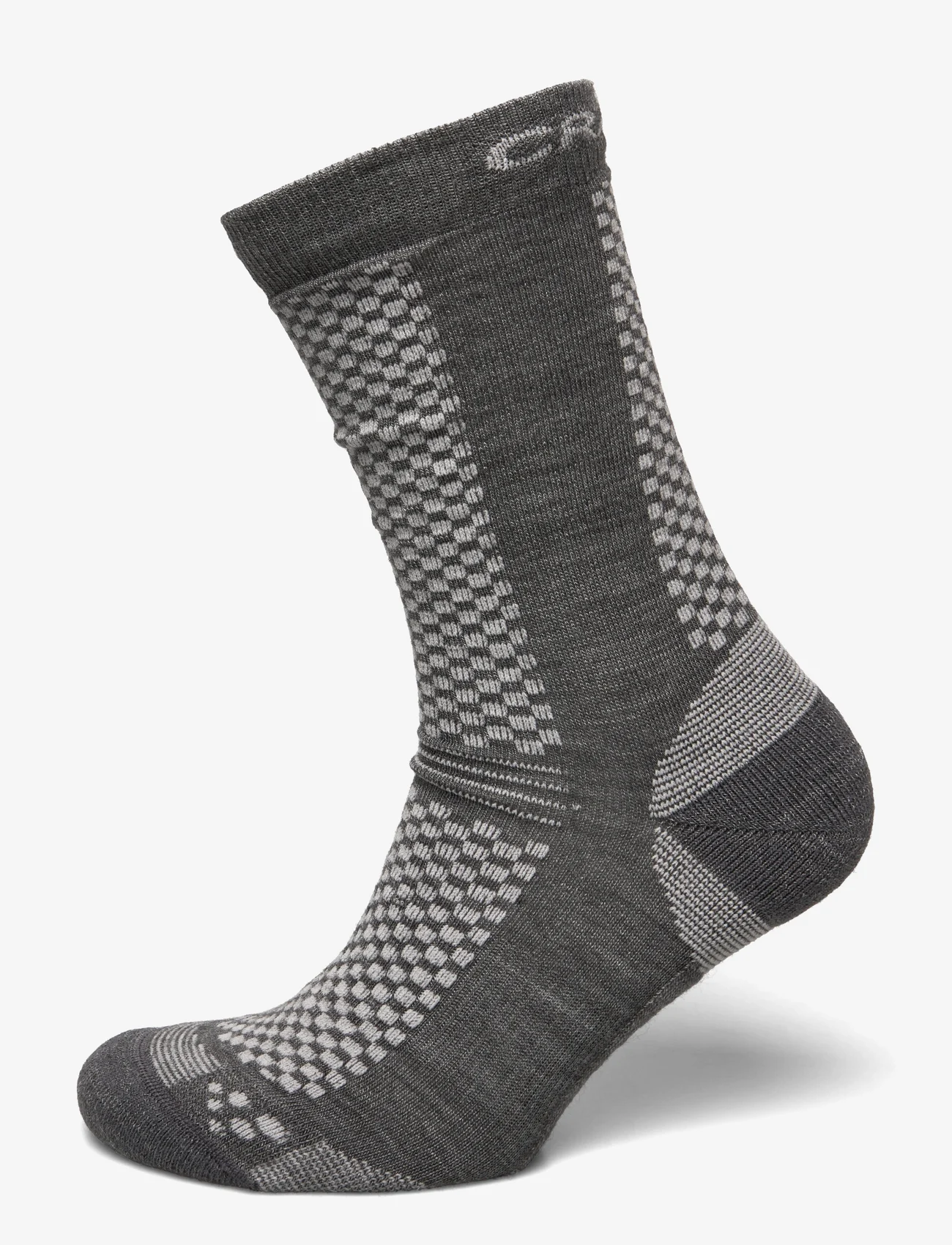 Craft - Core Warm Mid 2-Pack Sock - almindelige strømper - granite/platinum - 0