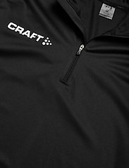 Craft - Progress Halfzip LS Tee M - laveste priser - black/white - 2