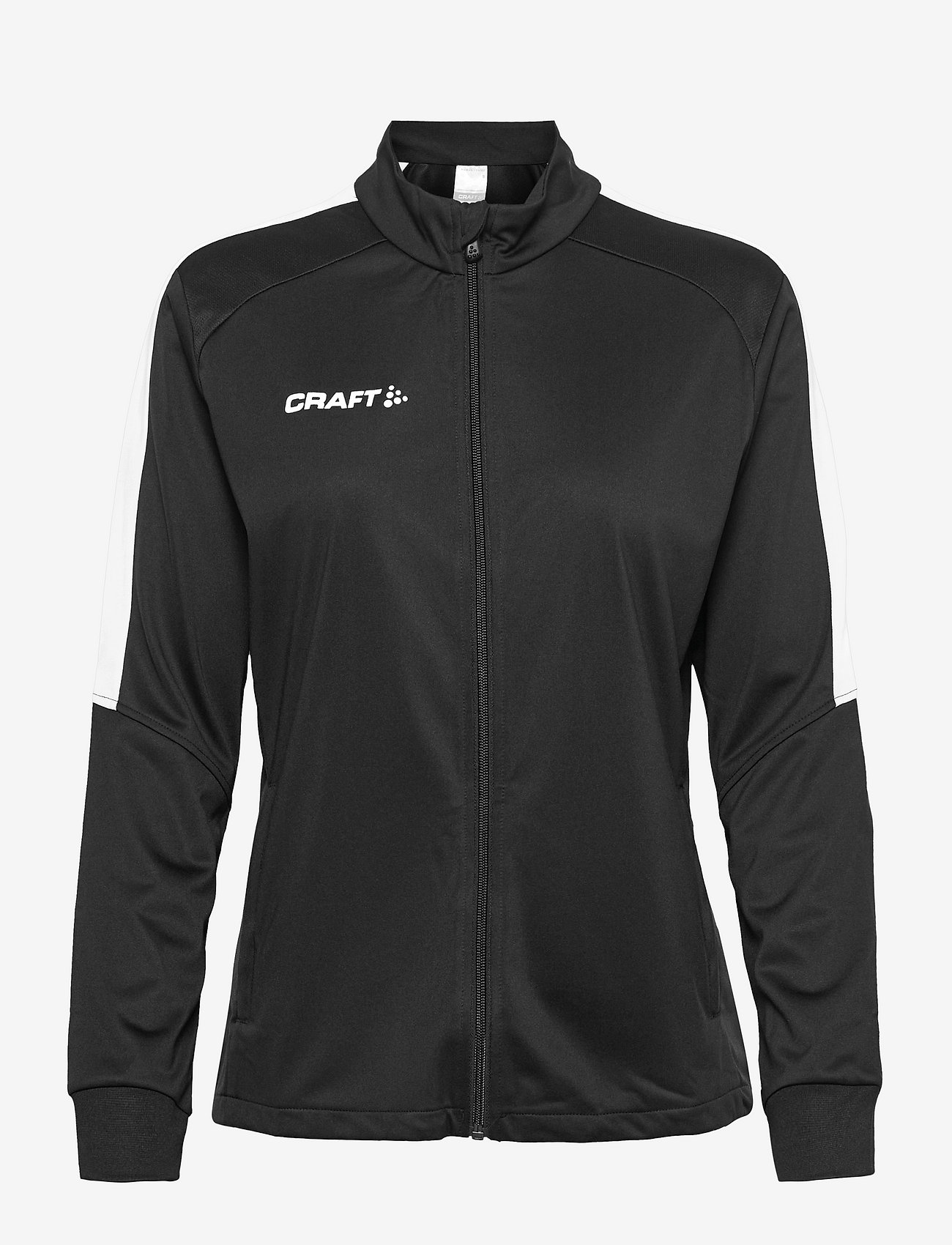 Craft - Progress Jacket W - sweatshirts - black/white - 1