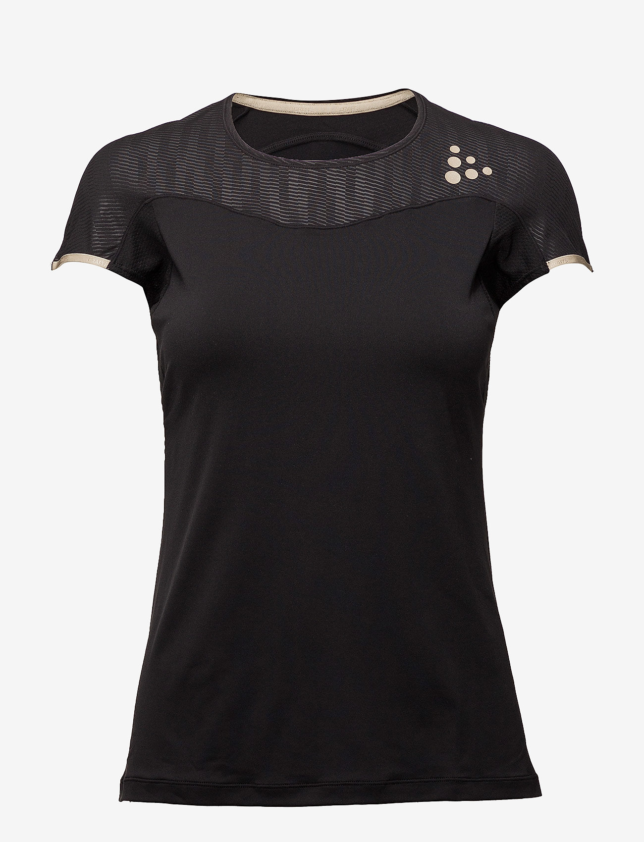 Craft - SHADE SS TEE  - black/champ - 0