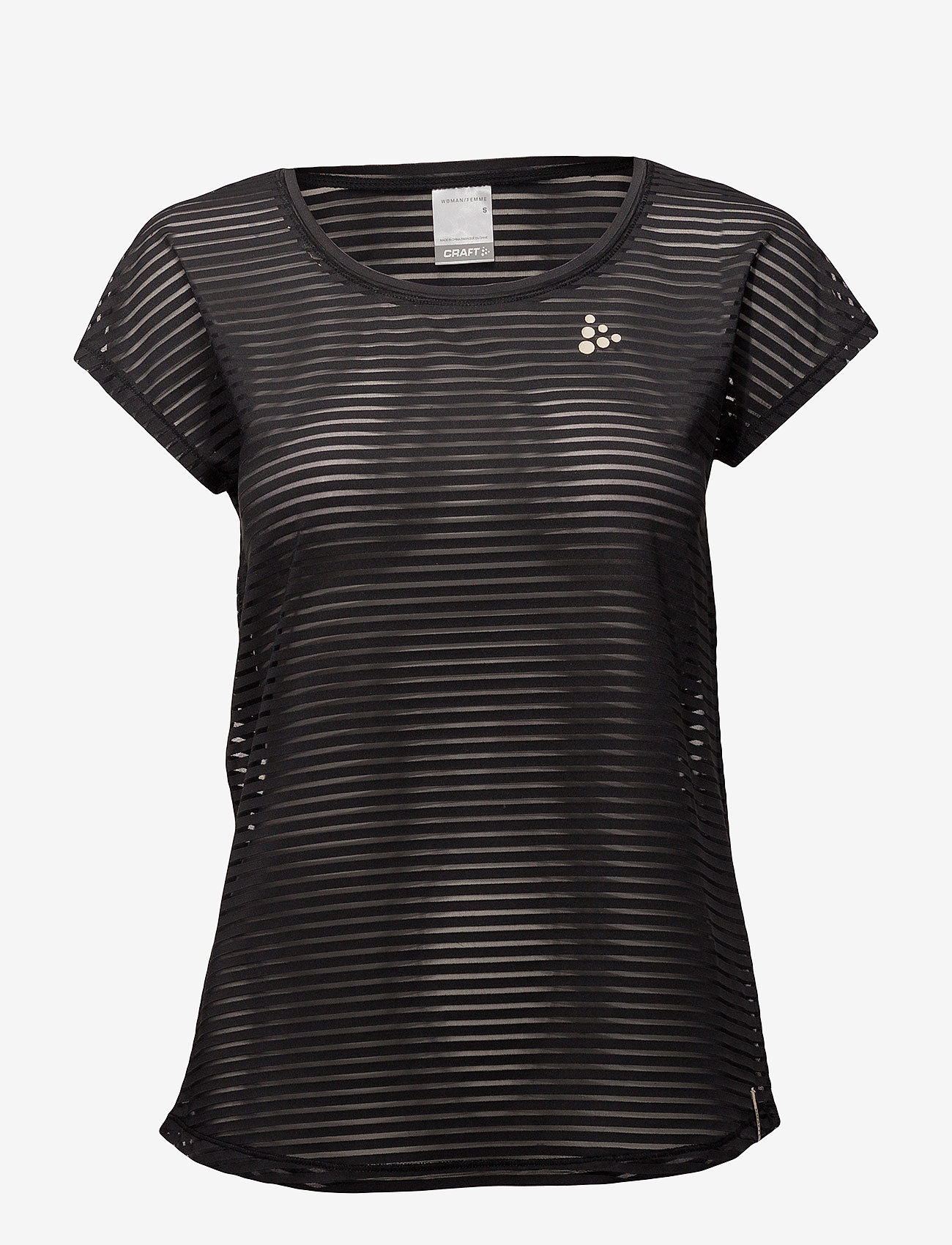 Craft - VIBE MESH TEE  - black - 0