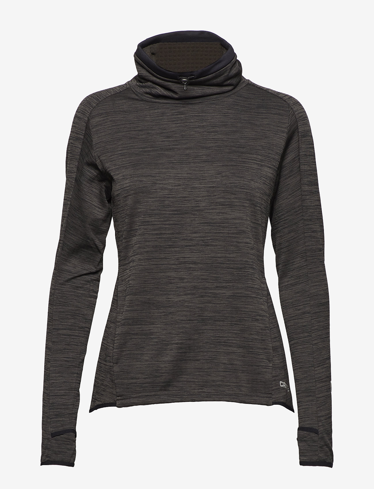 Craft - GRID TURTLENECK  - black melange - 0