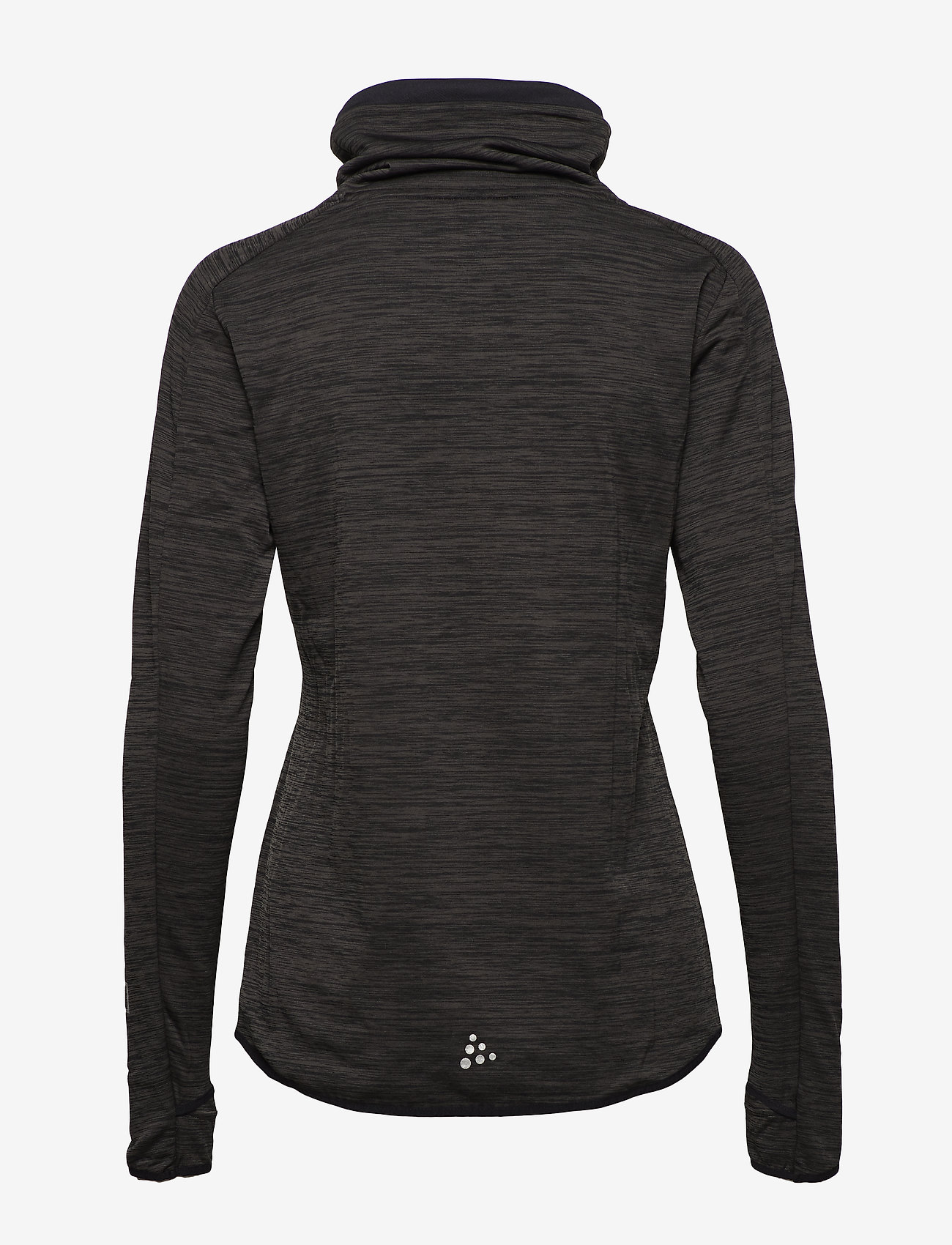 Craft - GRID TURTLENECK  - black melange - 1