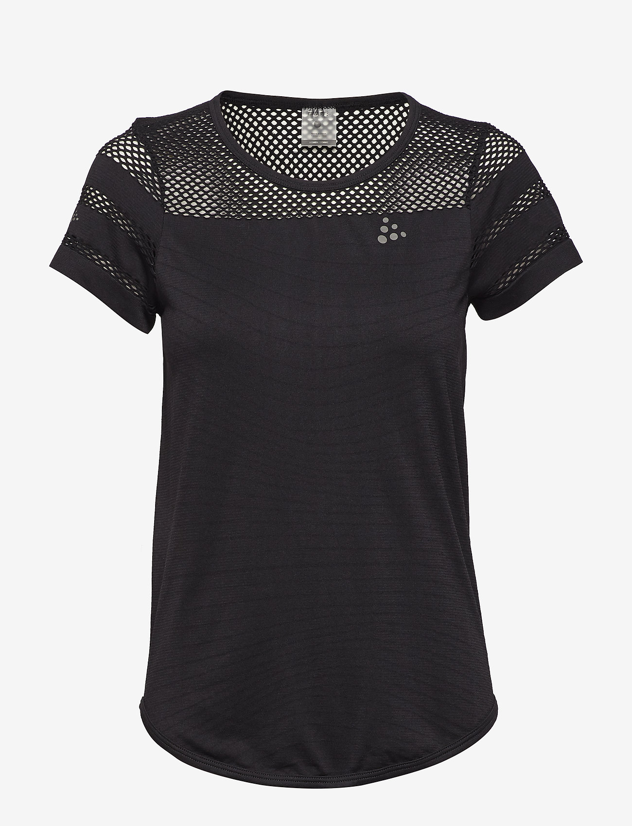 CORE FUSEKNIT TEE  - BLACK MELANGE