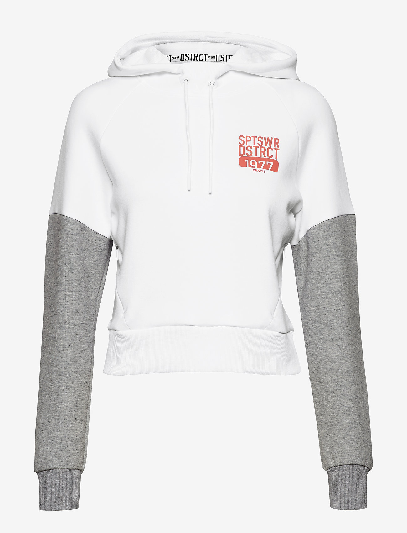 District Hoodie W - WHITE