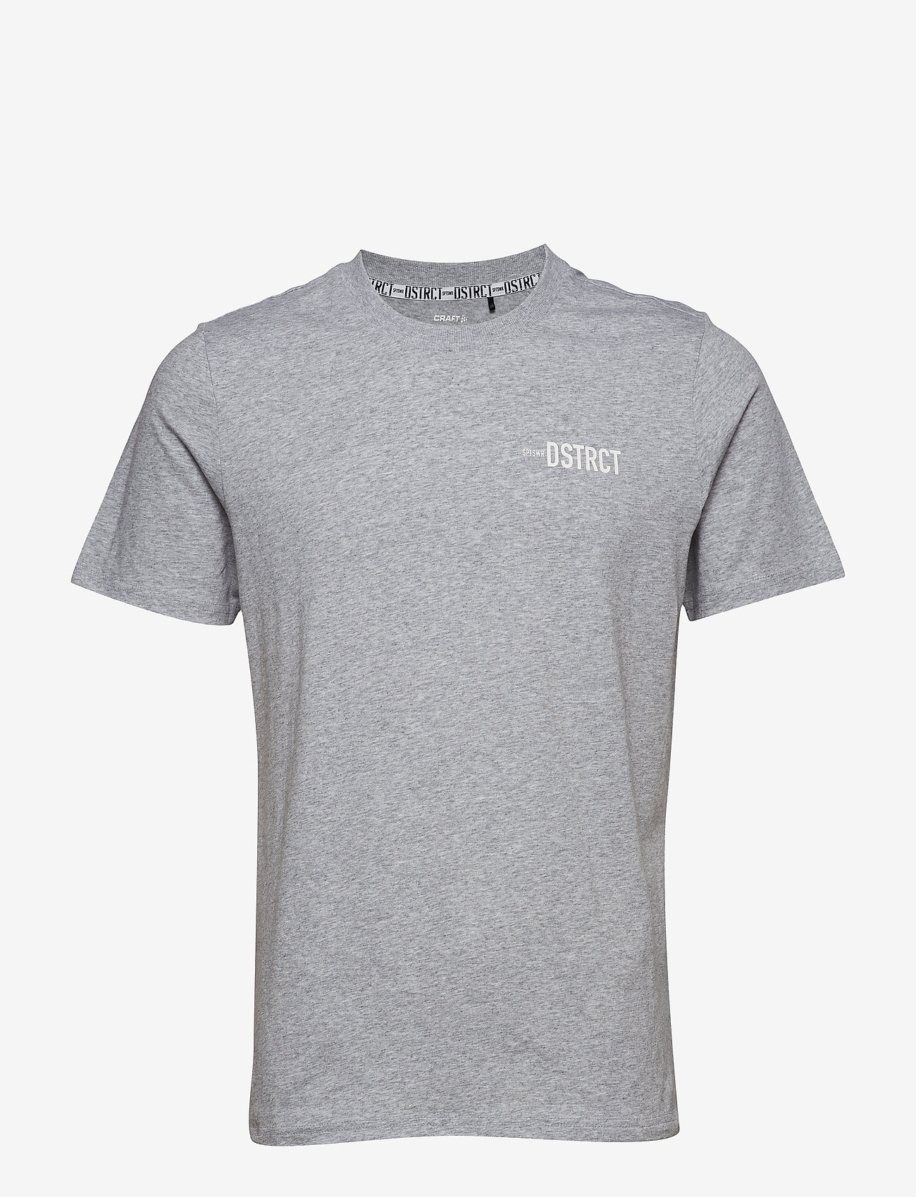 District clean tee M - GREY MELANGE
