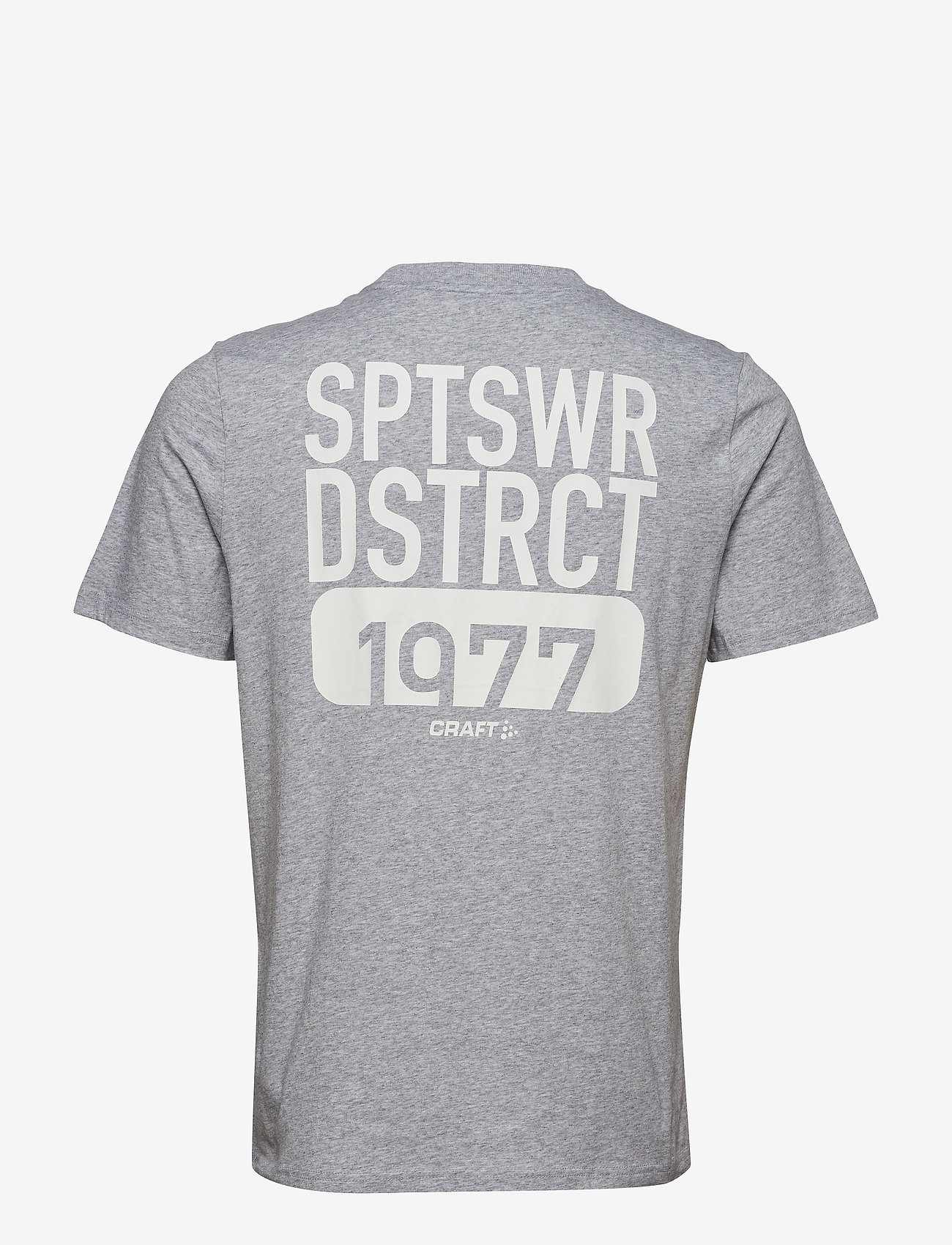 Craft - District clean tee M - grey melange - 1
