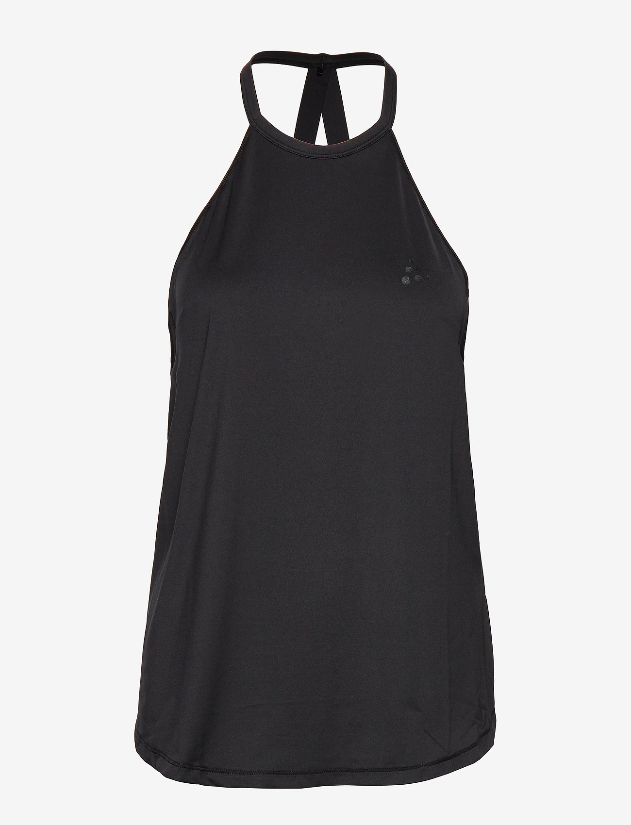 UNTMD HIGH NECK SINGLET W - BLACK