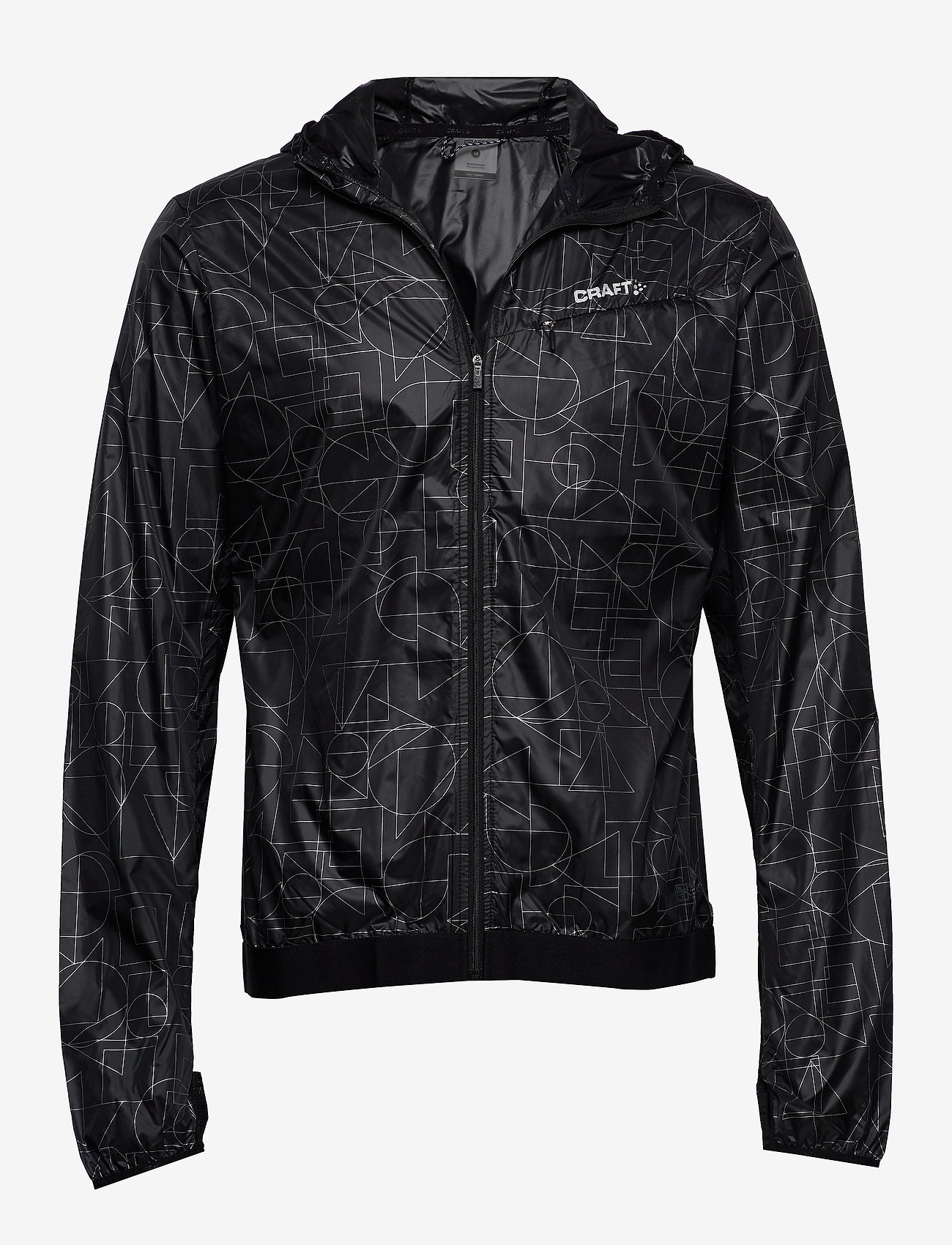LUMEN WIND JKT M - P SHAPES/BLACK