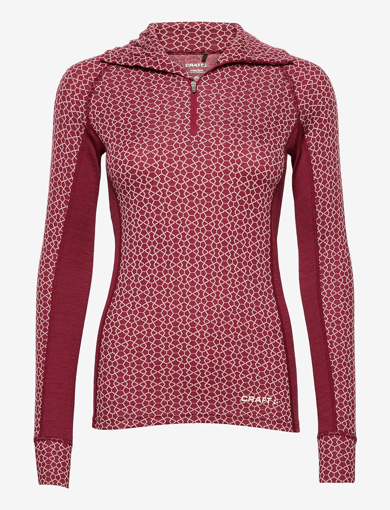 MERINO 240 ZIP W - RHUBARG/TOUCH