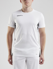 Craft - Pro Control Impact SS Tee M - t-shirts - white/black - 0