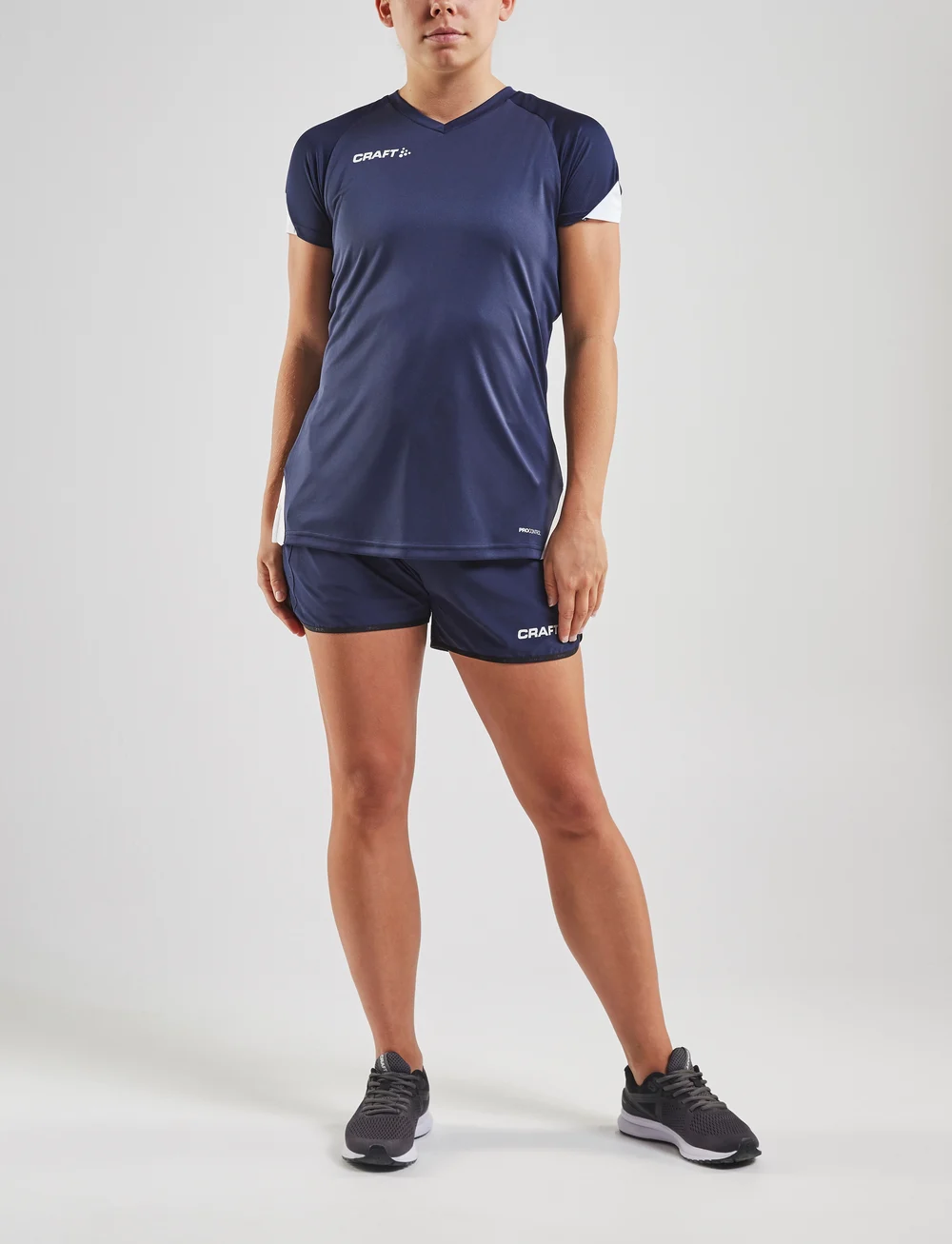 Craft - Pro Control Impact SS Tee W - t-shirts - navy/white - 4