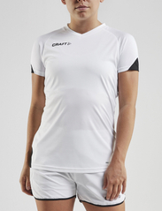 Craft - Pro Control Impact SS Tee W - t-shirts - white/black - 3
