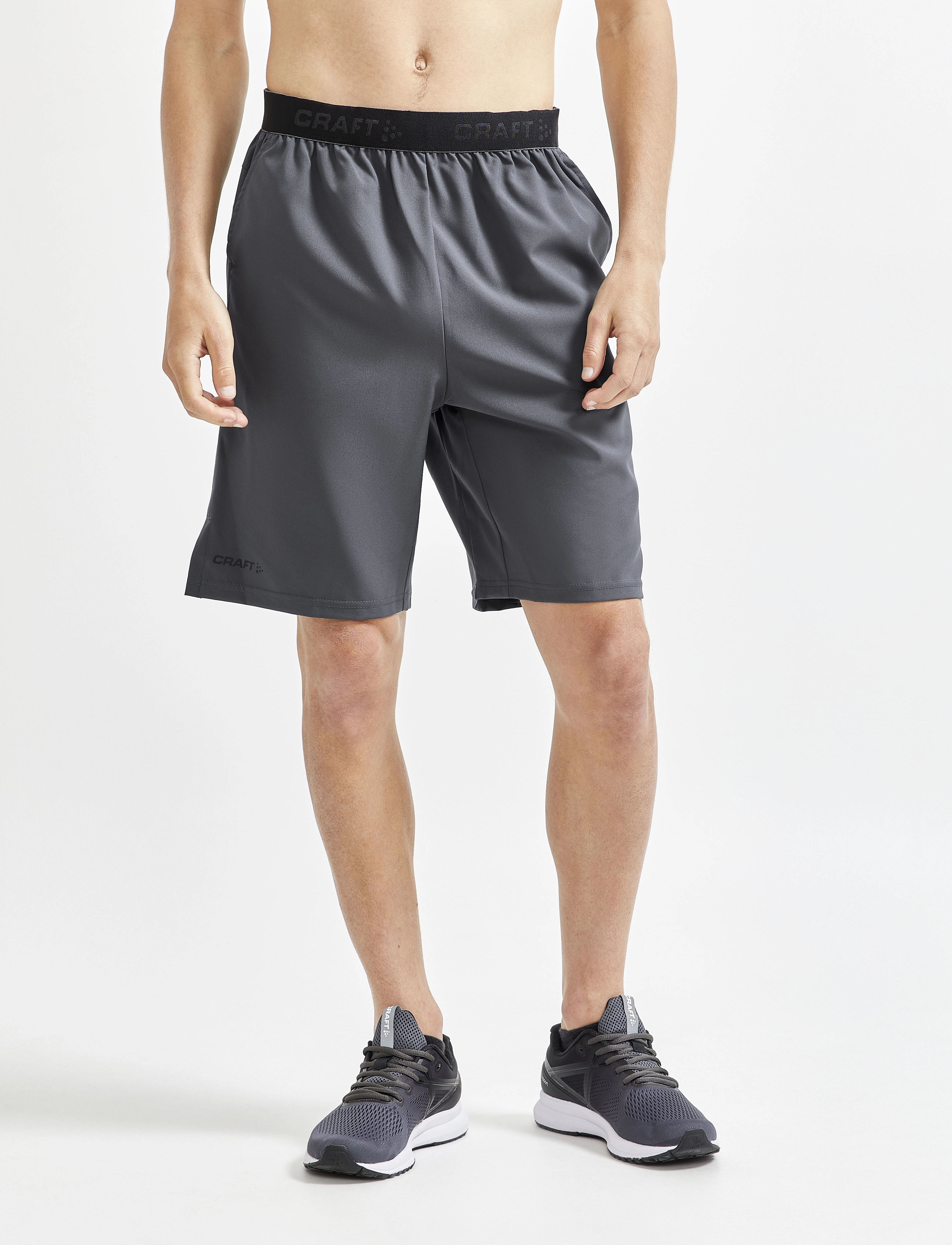 Craft Core Essence Relaxed Shorts M, S, Grey, Shorts > Sportsshorts, Herre