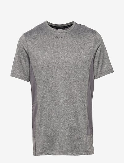 Craft ADV Essence SS Tee M - Riided - DK GREY MELANGE / grey