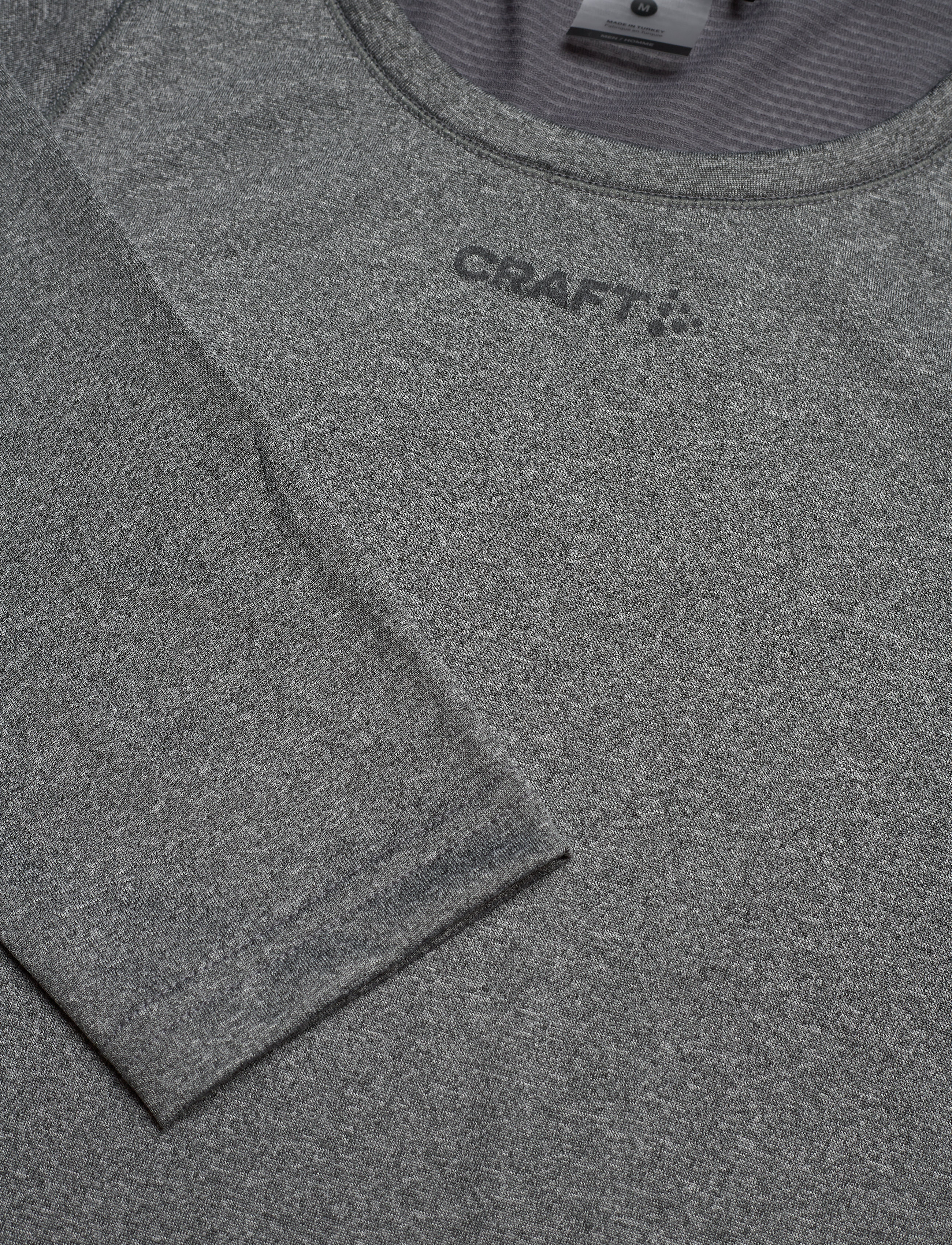Craft - Adv Essence Ls Tee M - dk grey melange - 4