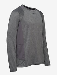 Craft - Adv Essence Ls Tee M - långärmade tröjor - dk grey melange - 3