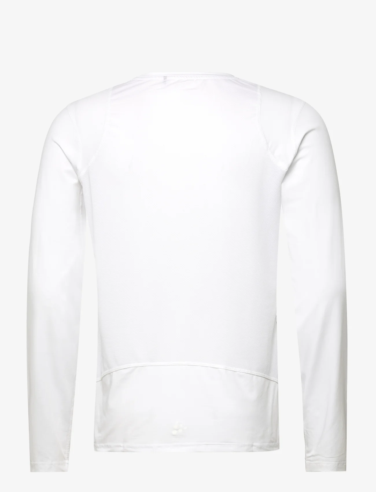 Craft - Adv Essence Ls Tee M - långärmade tröjor - white - 1