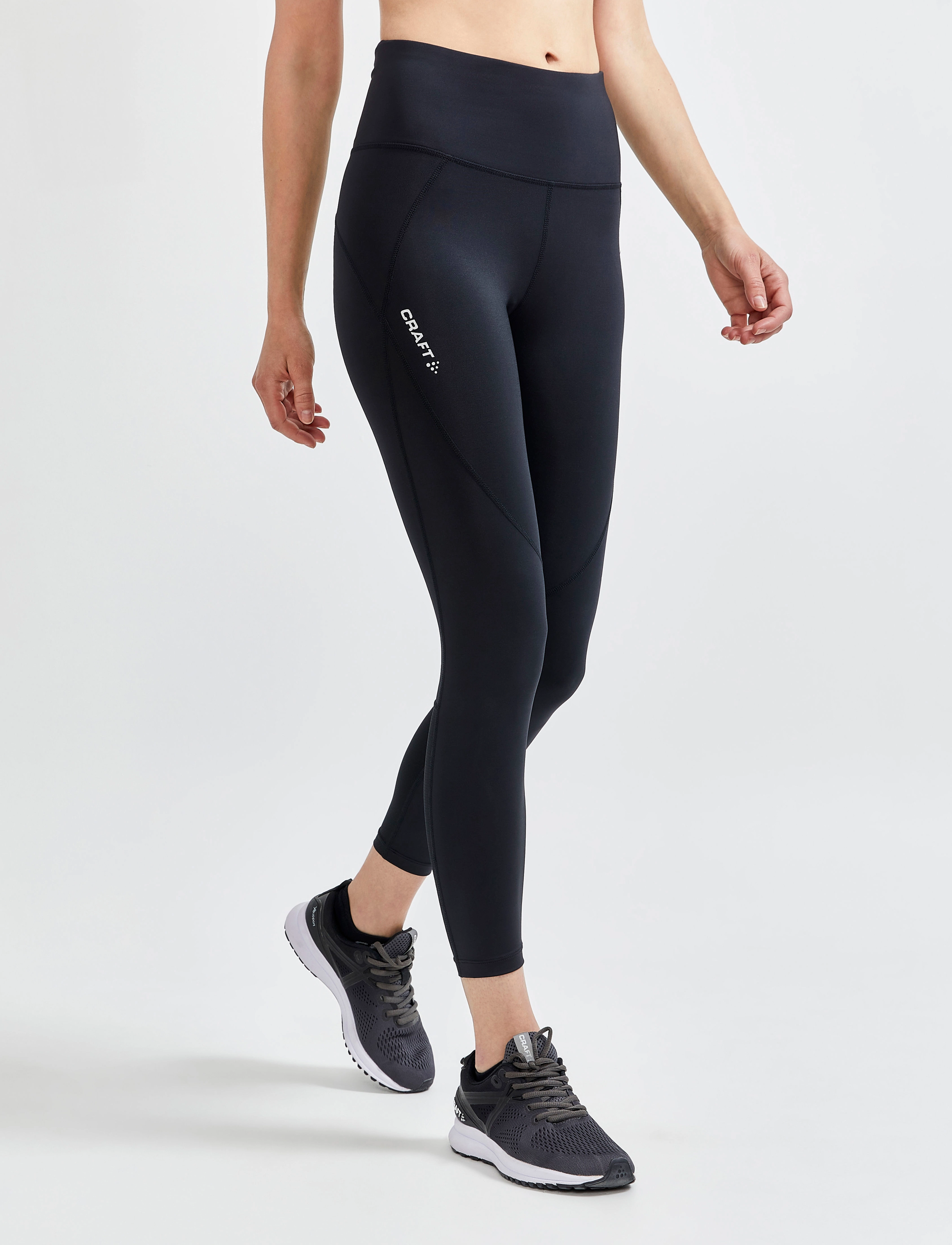 Craft Adv Essence High Waist Tights W, Kvinder, Højtaljede Tights, Sort, Str: XS