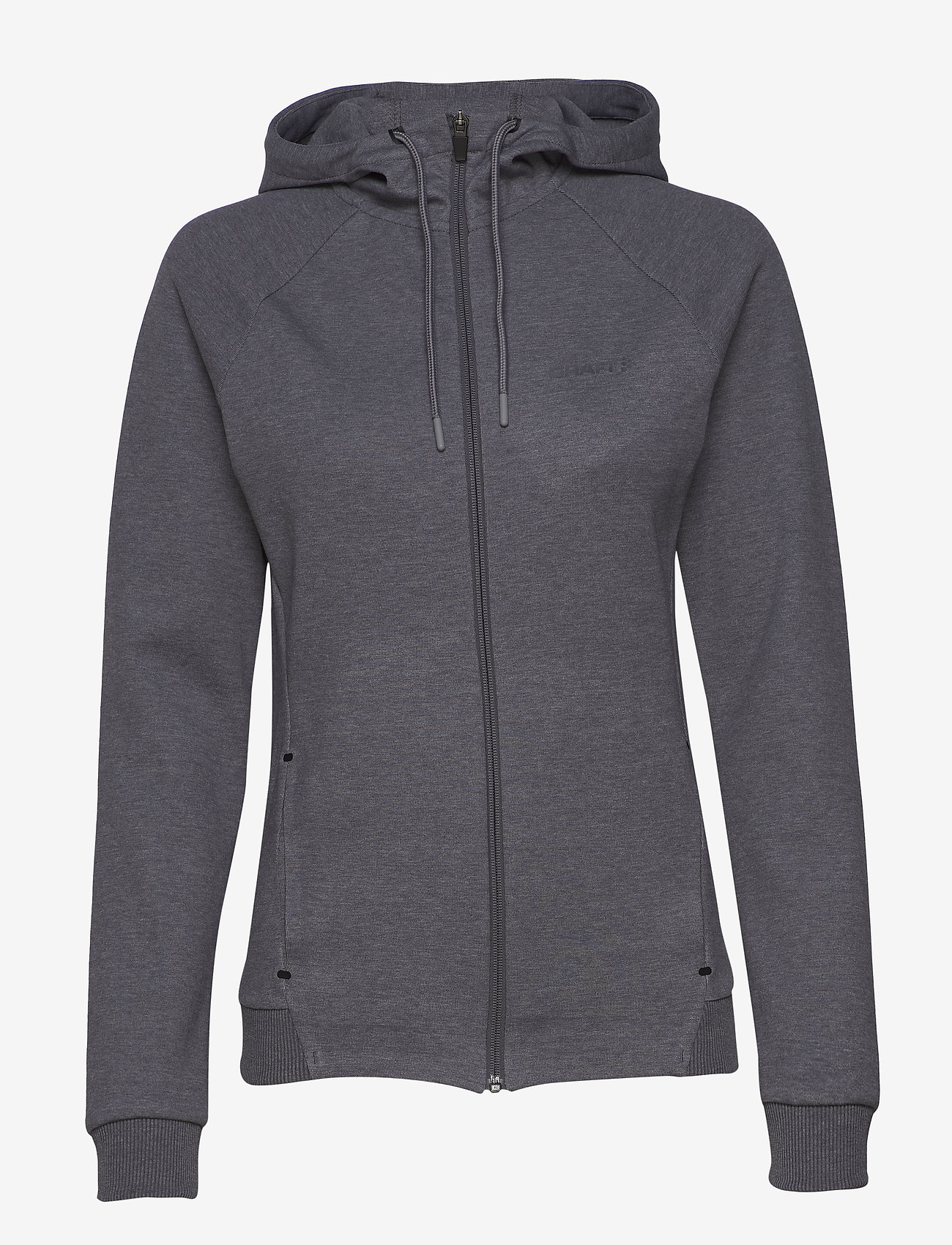Craft - ICON ZIP HOOD W - dk grey melange - 0