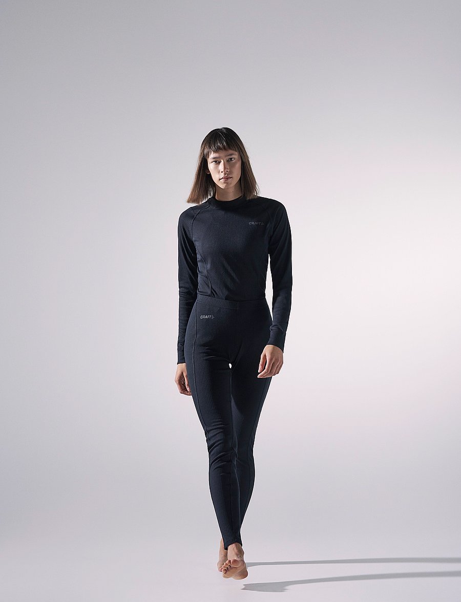 Craft - Baselayer Set W - baselayer sæt - black - 0