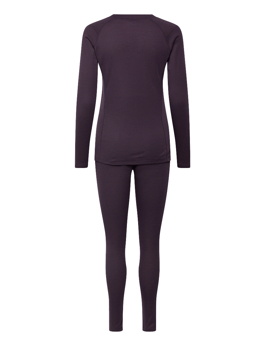 Craft - Warm Baselayer Set W - baselayer sæt - dk plum - 2