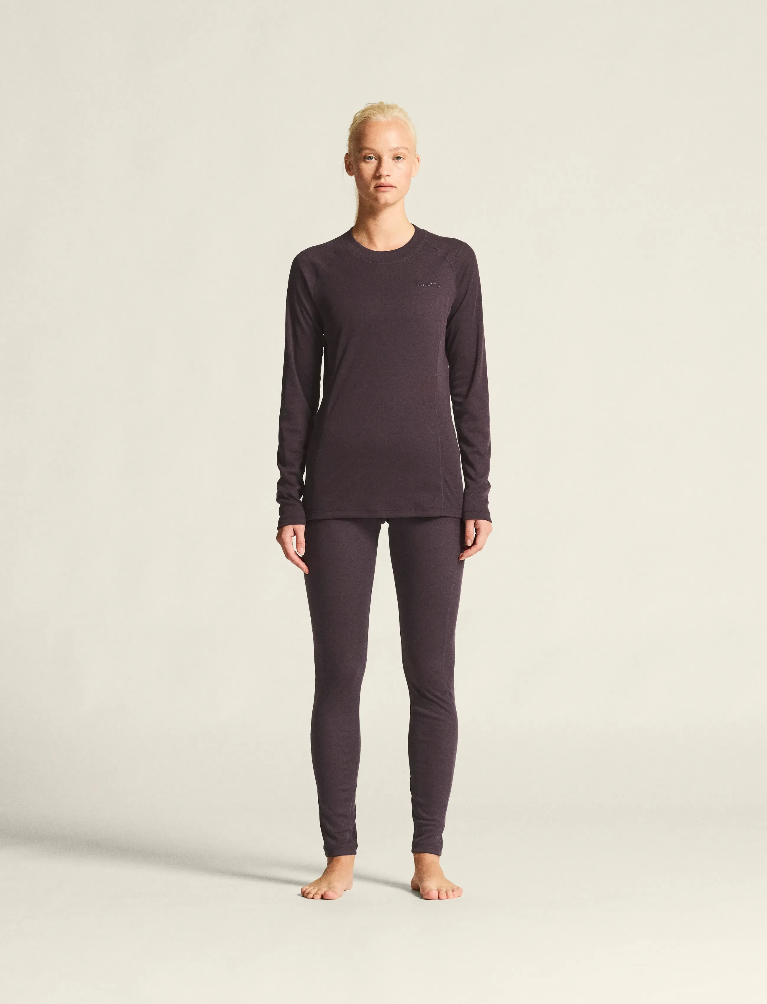 Craft - Warm Baselayer Set W - base layer sets - dk plum - 0