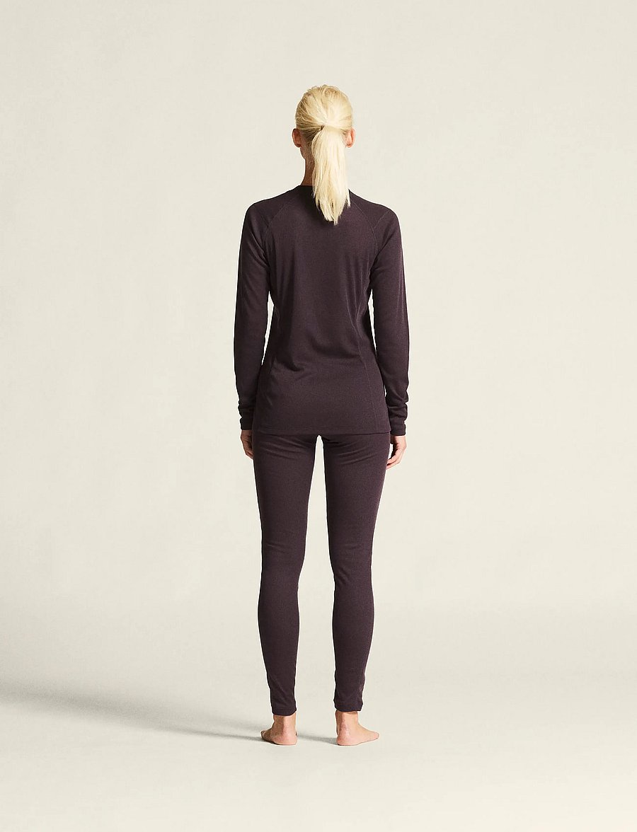 Craft - Warm Baselayer Set W - baselayer sæt - dk plum - 5