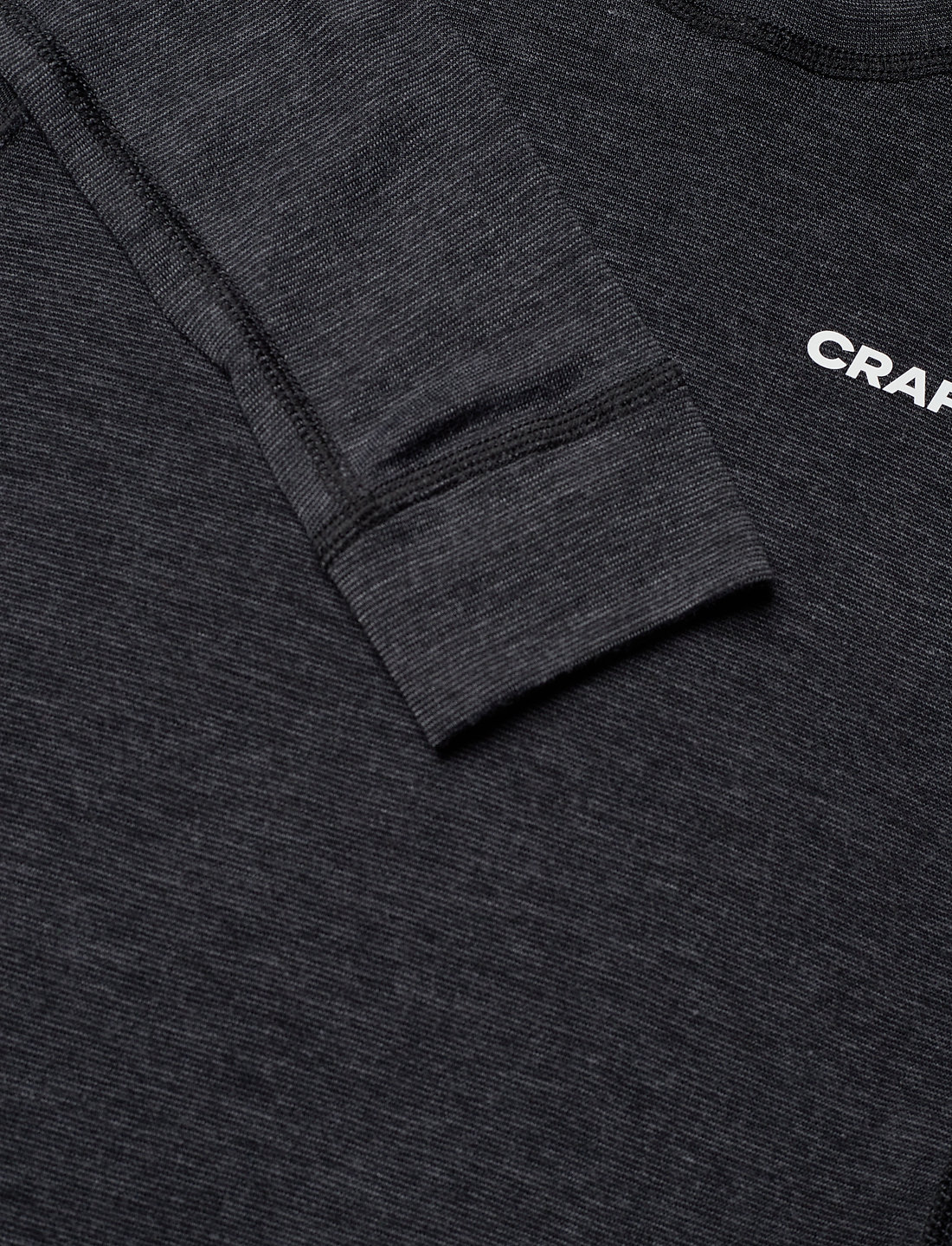 Craft - Wool Merino Set W - underställsset - black melange - 4