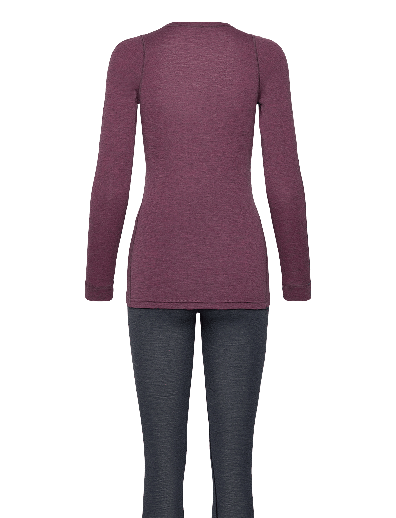 Craft - Wool Merino Set W - aluskihina kantavad rõivakomplektid - rouge melange - 2