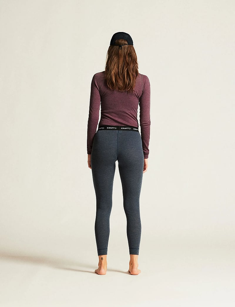 Craft - Wool Merino Set W - aluskihina kantavad rõivakomplektid - rouge melange - 5