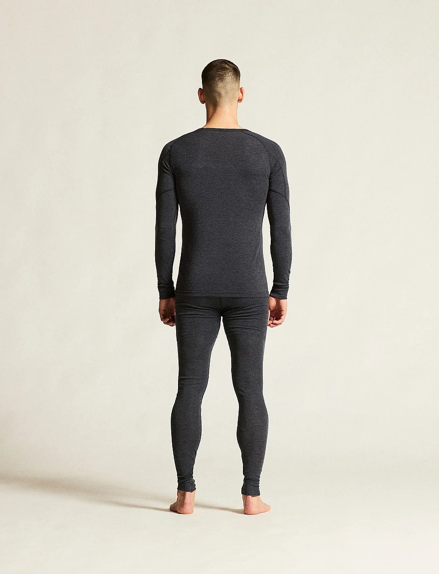 Craft - Wool Merino Set M - baselayer sæt - black melange - 4