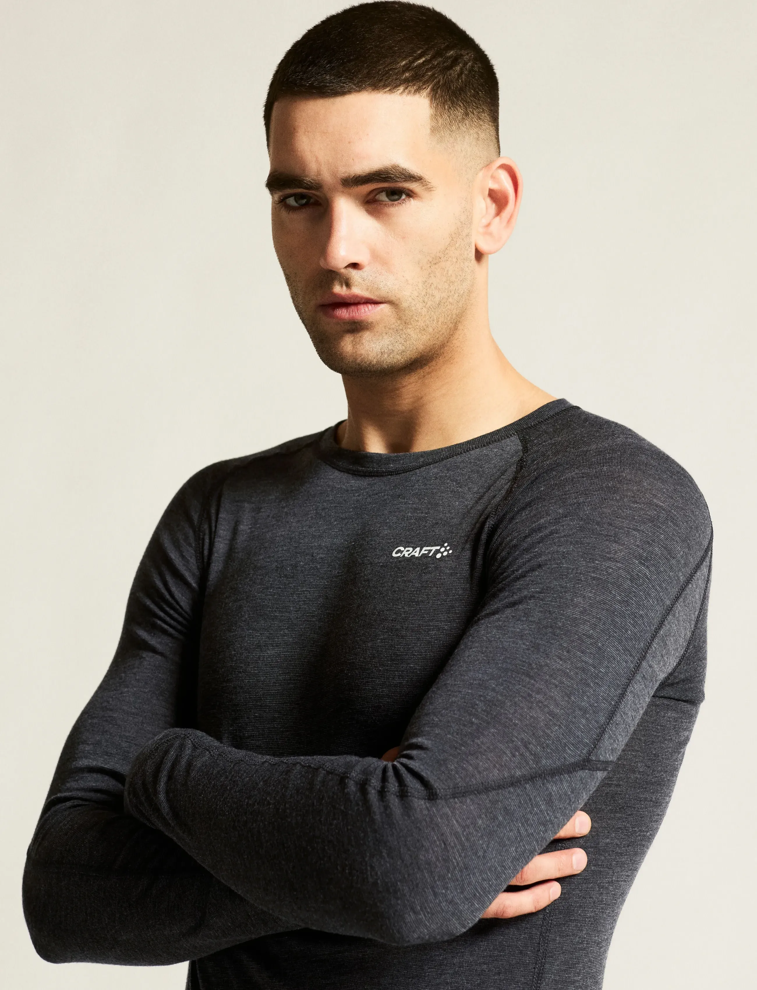 Craft - Wool Merino Set M - baselayer sæt - black melange - 5