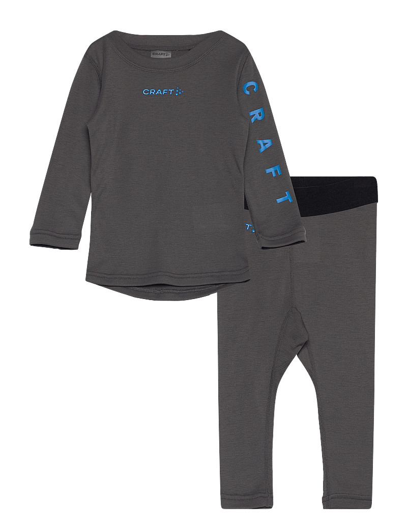 Craft - Thermal Baselayer Set Jr - aluskihina kantavad rõivakomplektid - granite/ray - 1