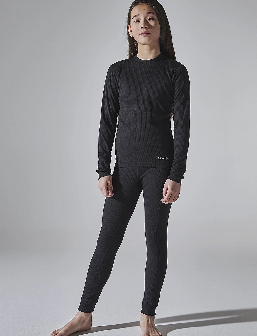 Craft - Baselayer Set Jr - termoveļas komplekti - black - 0