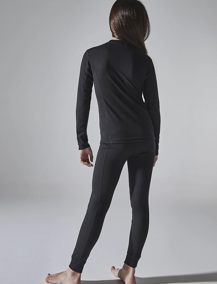 Craft - Baselayer Set Jr - termoveļas komplekti - black - 5