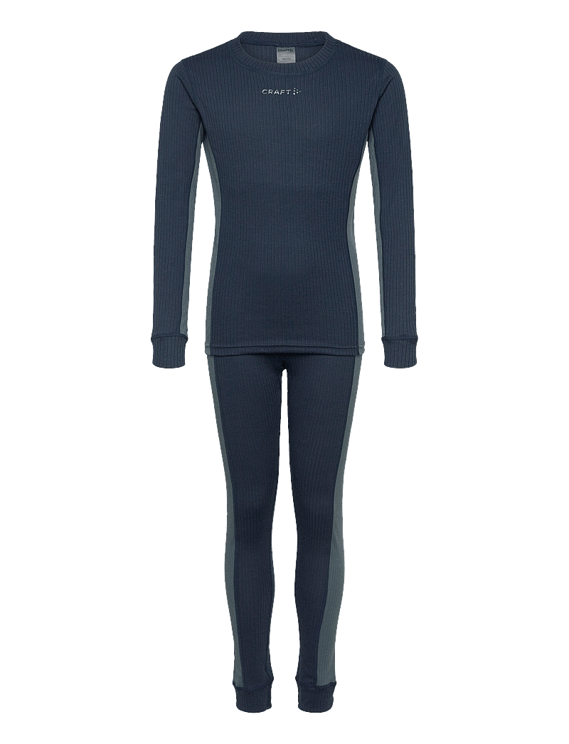 Craft - Baselayer Set Jr - funktionsunterwäsche - sets - blaze/orion - 1