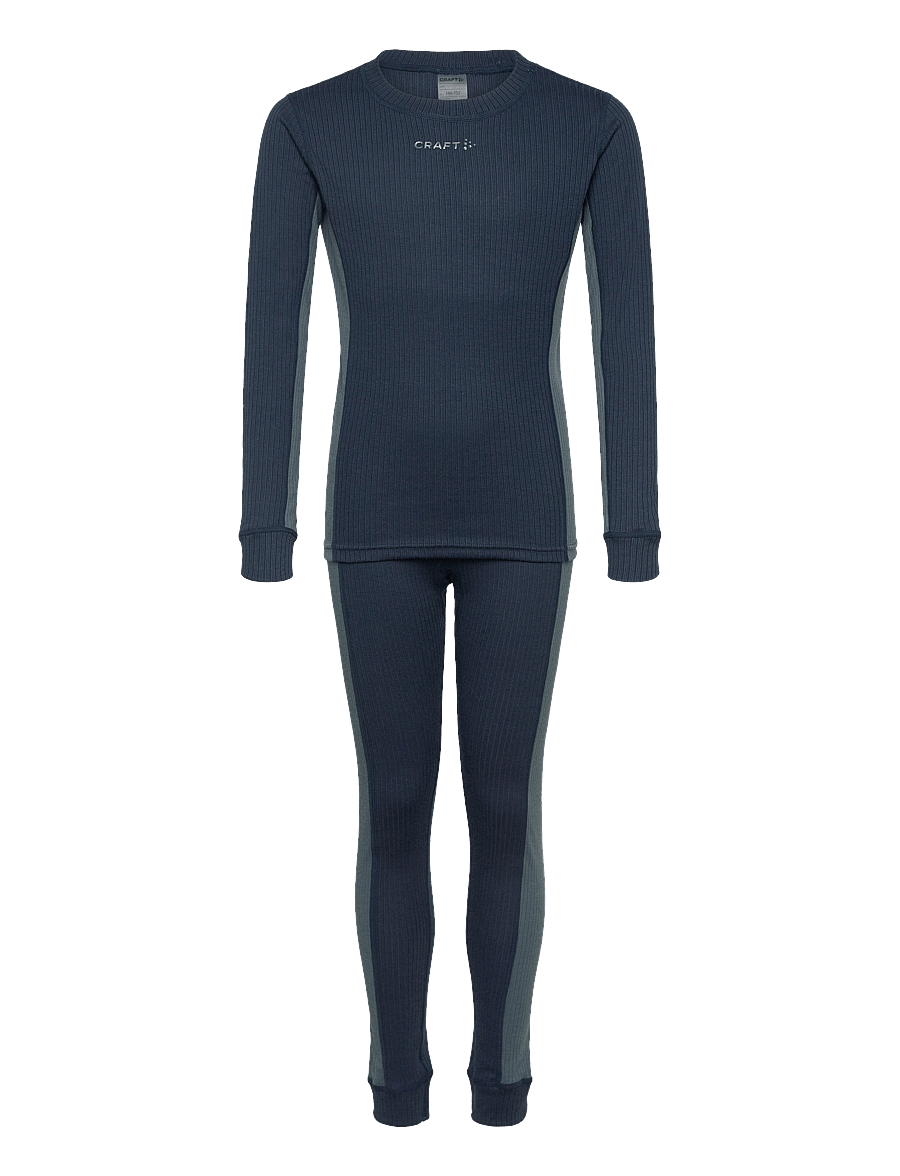 Craft - Baselayer Set Jr - funktionsunterwäsche - sets - blaze/orion - 1