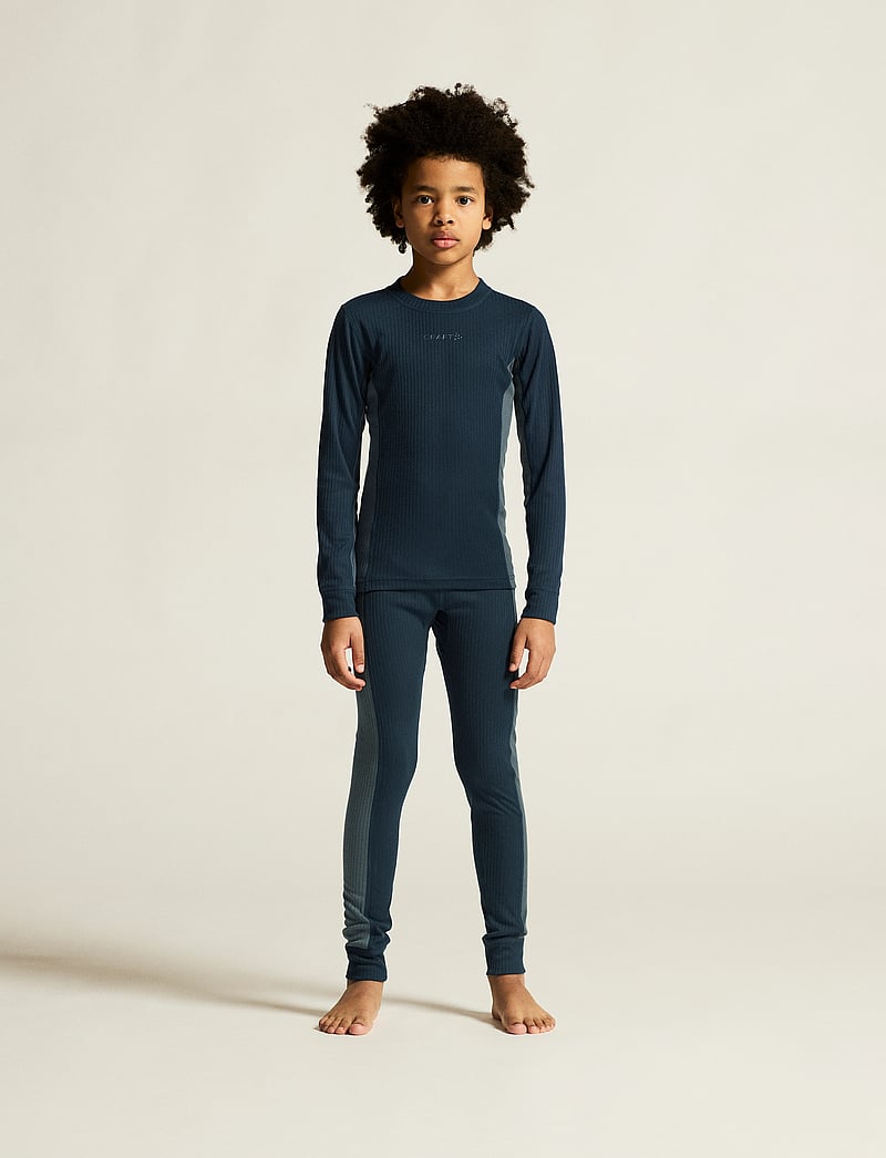 Craft - Baselayer Set Jr - funktionsunterwäsche - sets - blaze/orion - 0